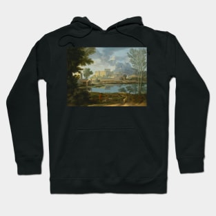 Landscape with a Calm by Nicolas Poussin Hoodie